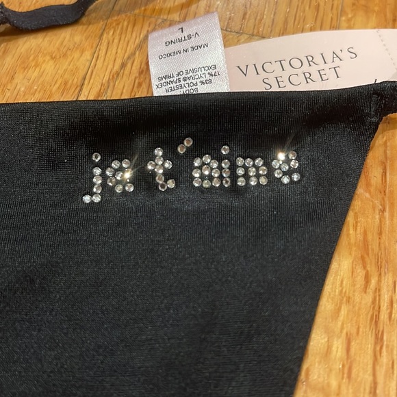 Victoria’s Secret rhinestone V-String panty, size L, NWT - Picture 3 of 6
